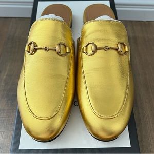 Gucci Princeton Women’s Loafer Gold 37.5